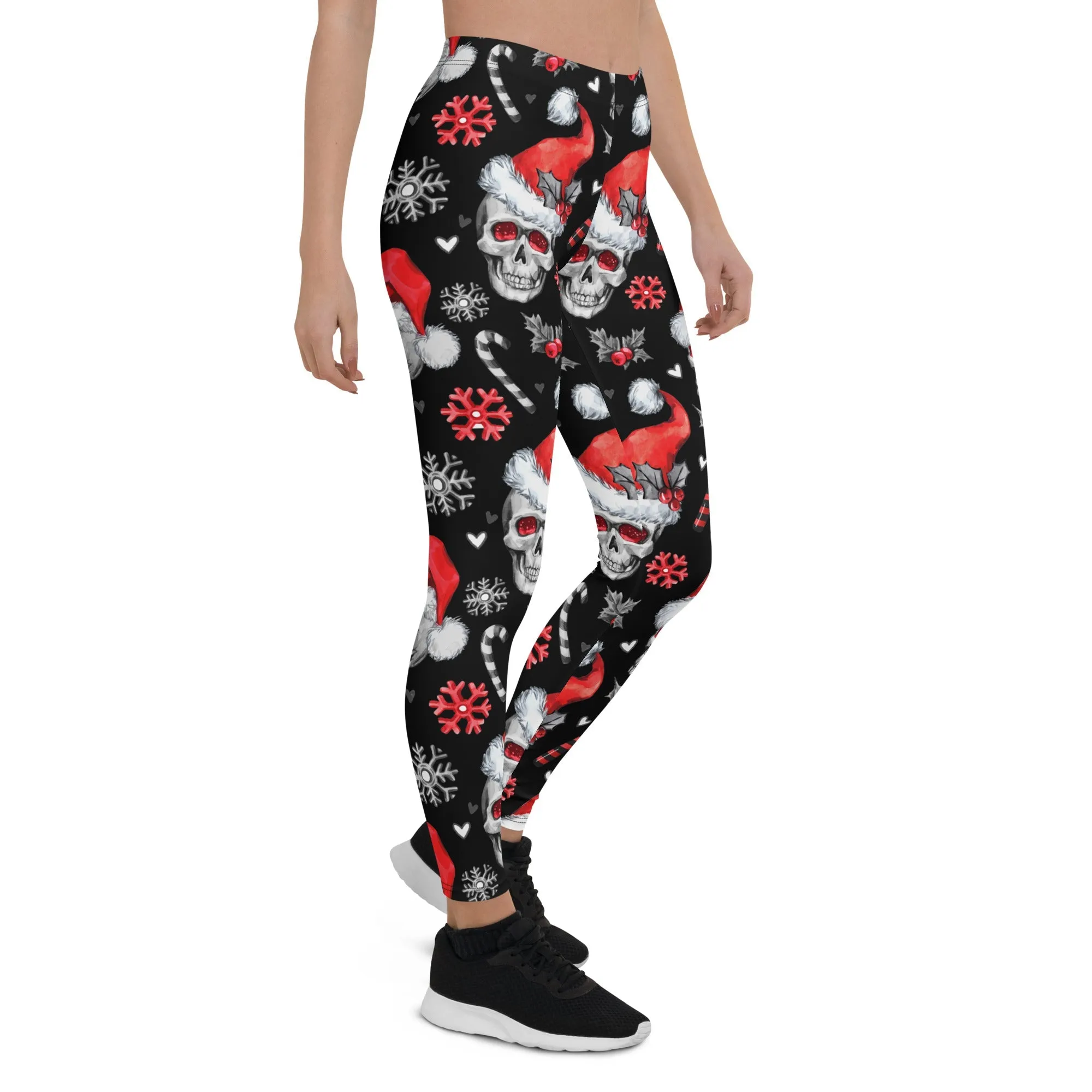 Christmassy Skulls Leggings