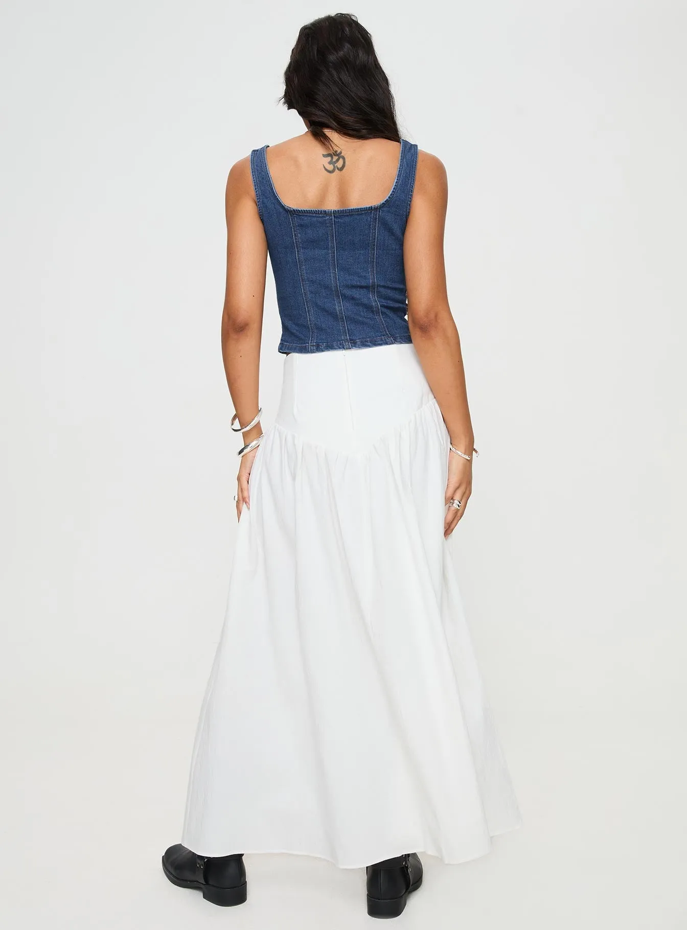 Cillie Maxi Skirt White