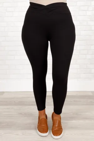 Clean Cut Leggings, Black