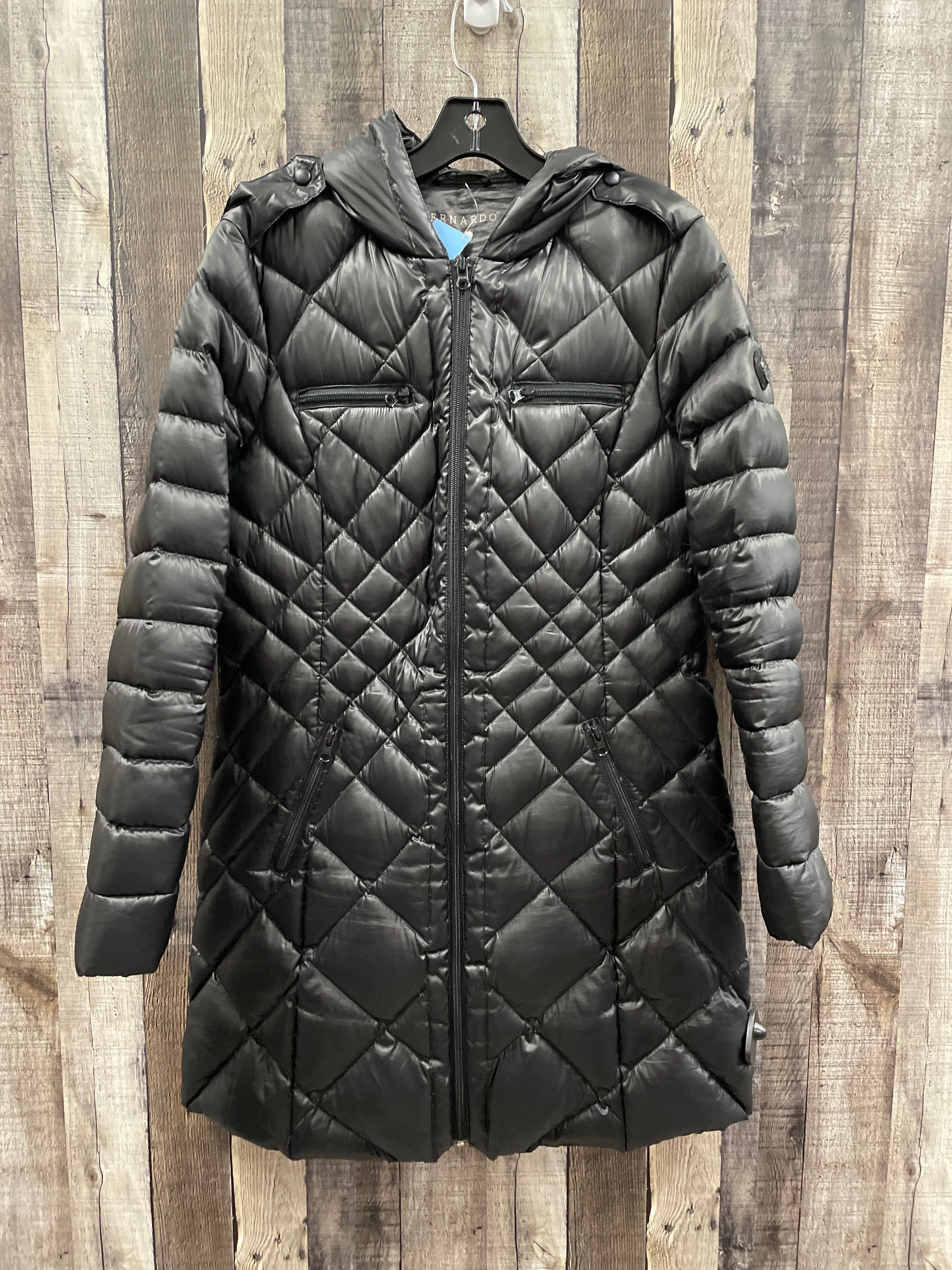 Coat Puffer & Quilted By Bernardo In Black, Size: M