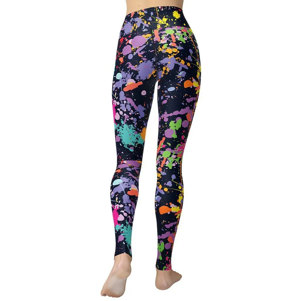 Colorful Abstract Yoga Leggings