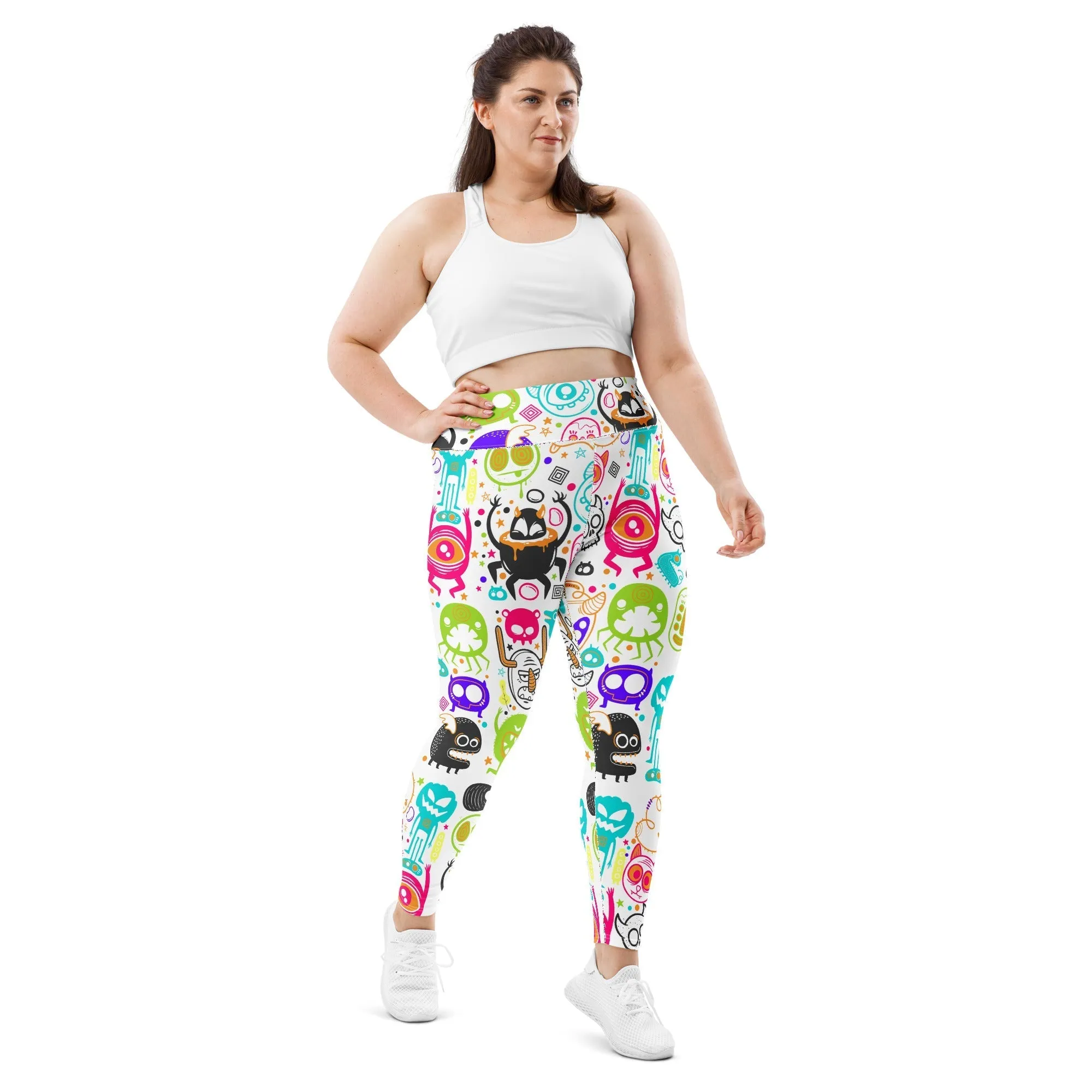 Colorful Doodles Plus Size Leggings