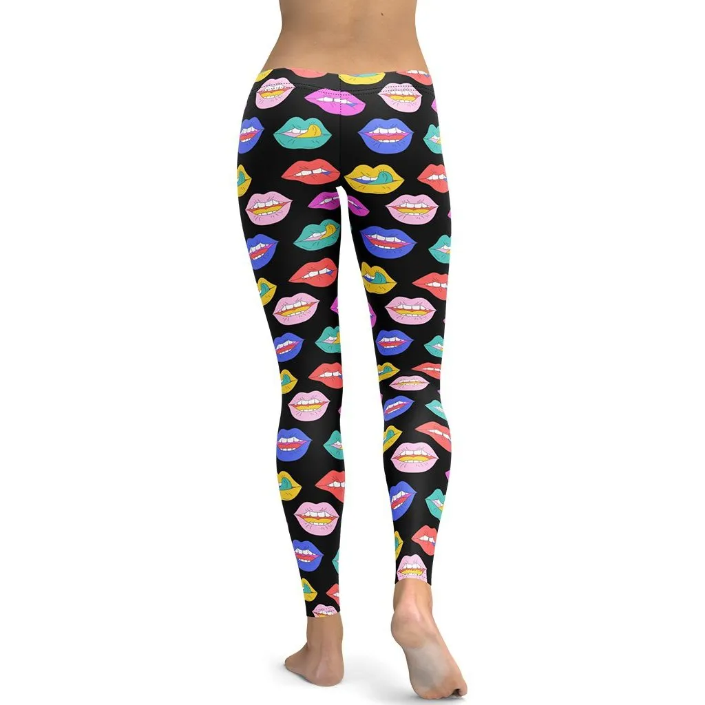 Colorful Lips Leggings