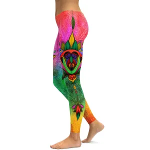 Colorful Ornamental Leggings