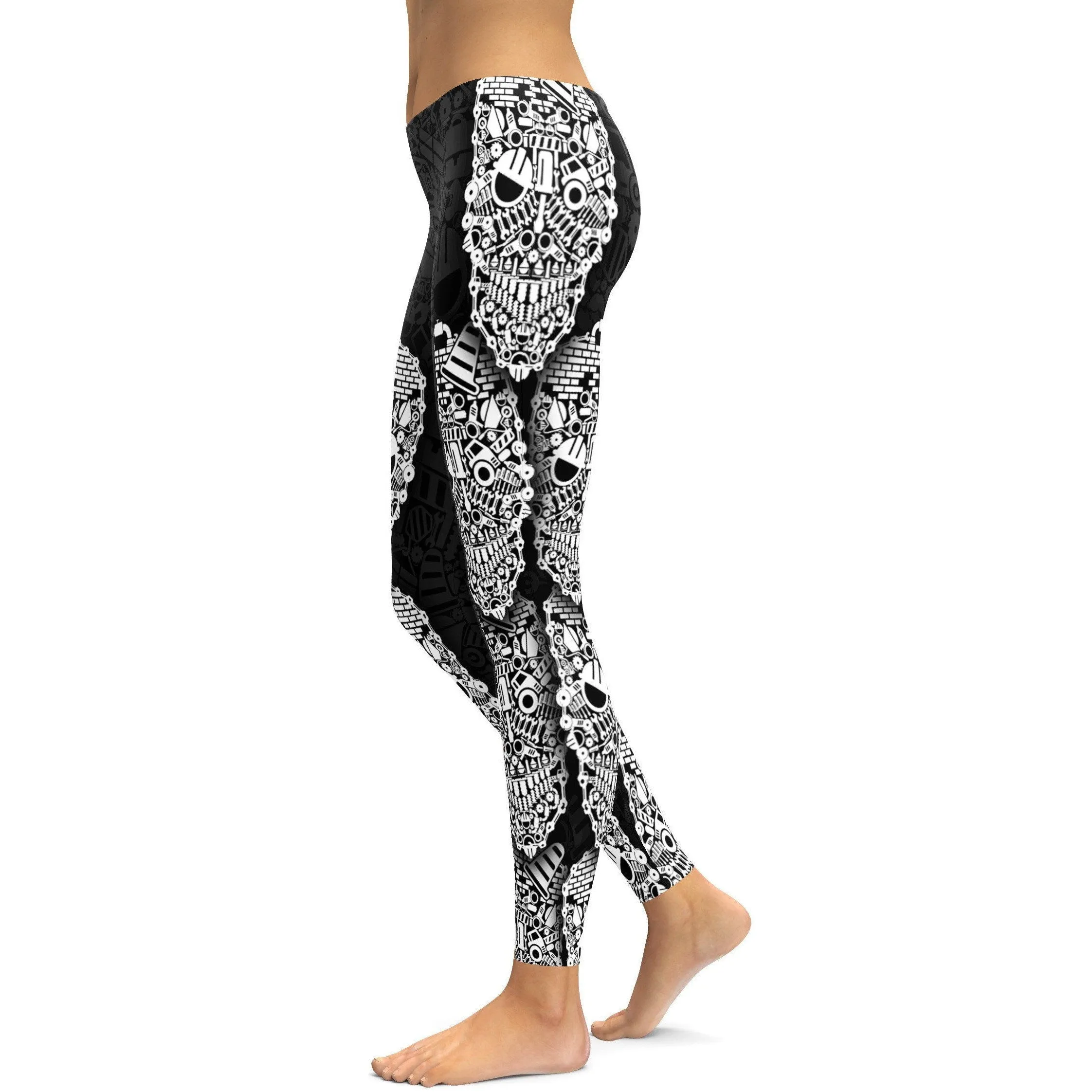 Construction Skull Leggings