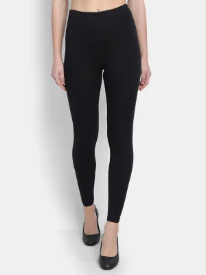 Cotton Lycra Plain Ankle Legging