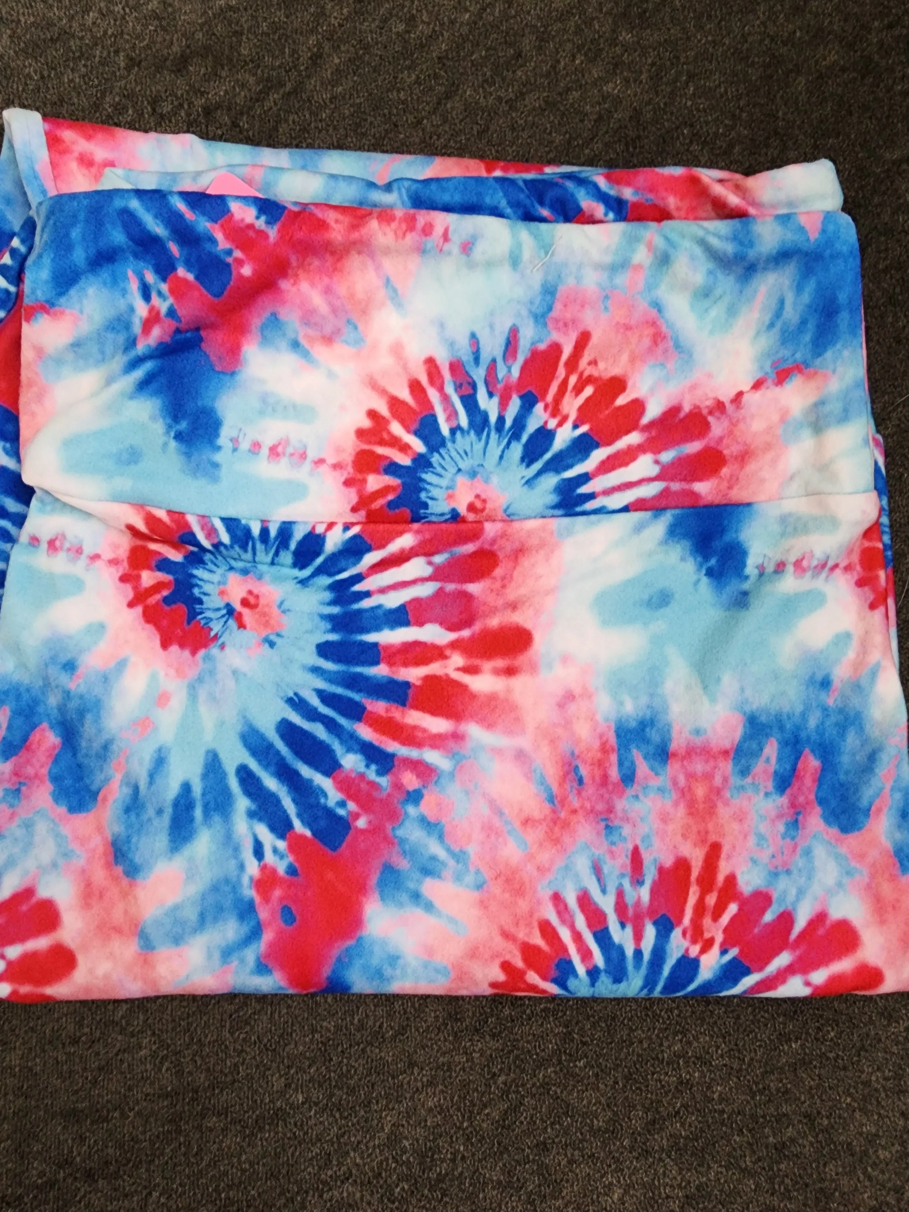 *CP Red, White and Blue Tyed Dyed Leggings