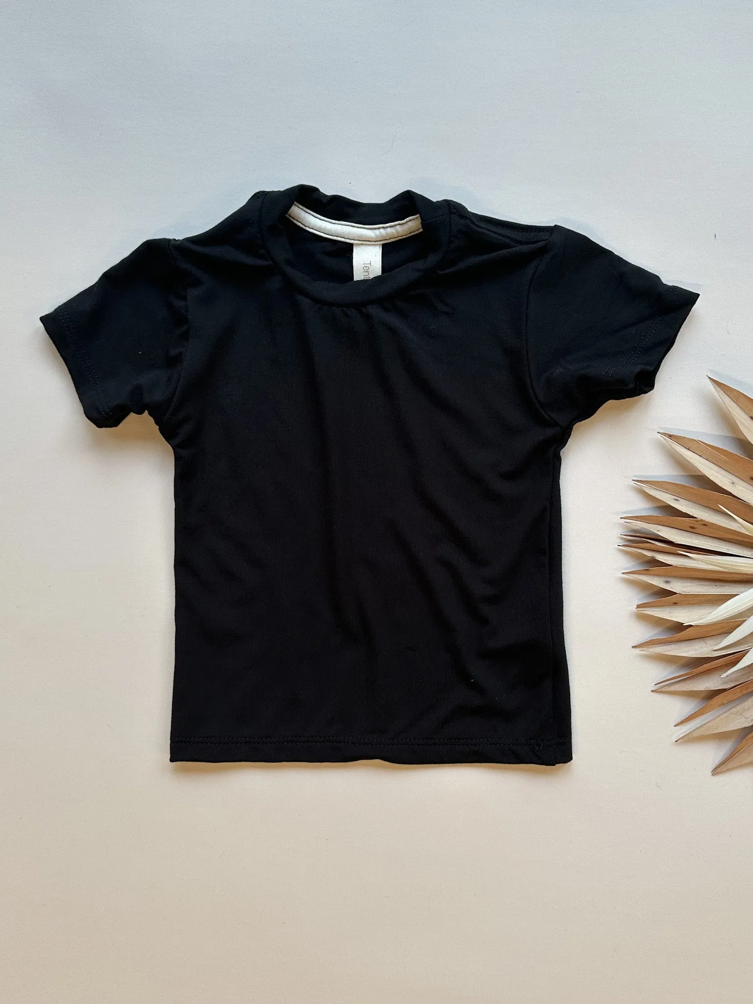 Crew Neck Essential Tee | Baby & Toddler | Luxury Bamboo | Black