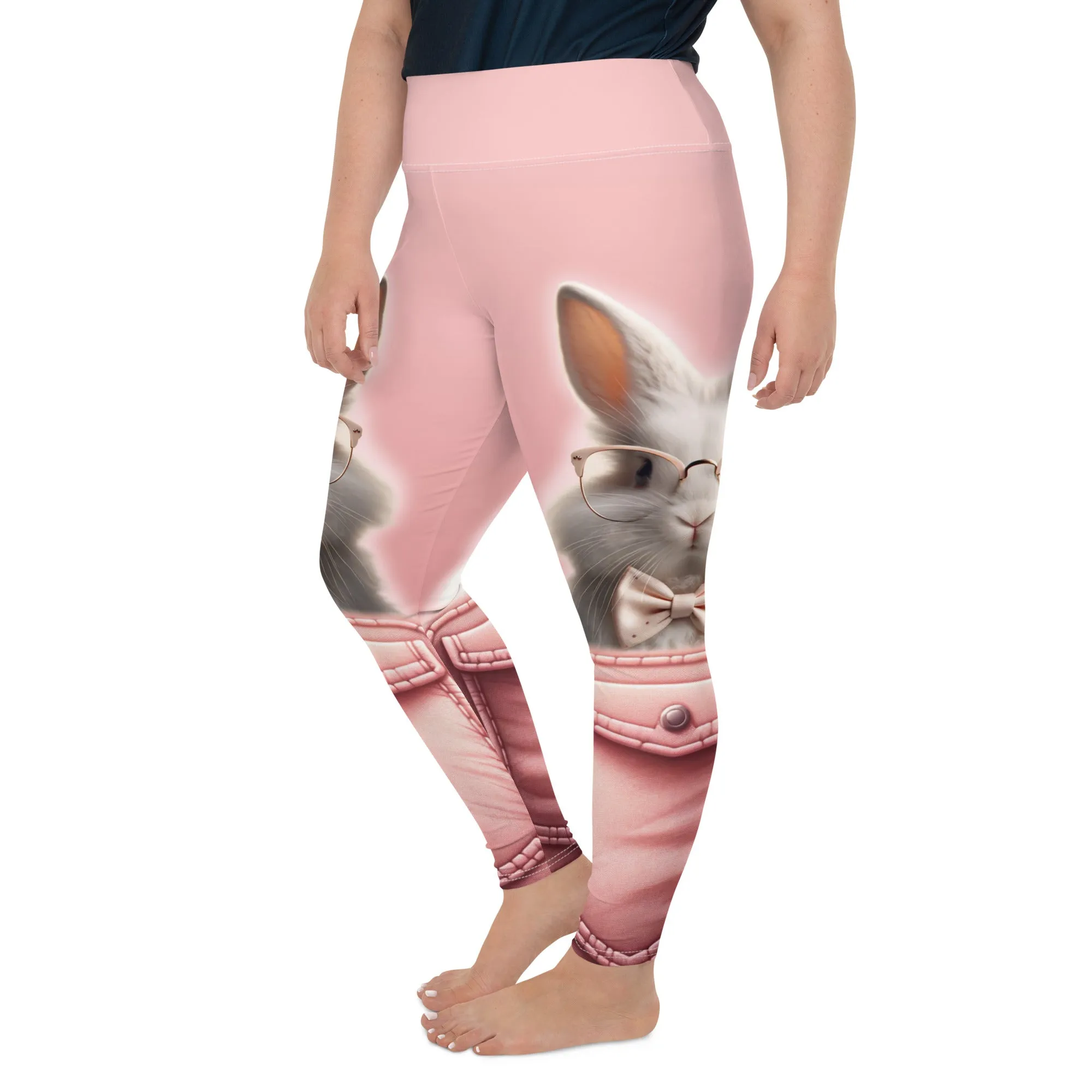 Cute Bunny Plus Size Leggings