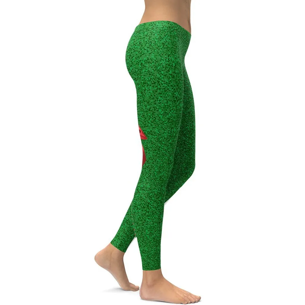 Cute Christmas Bow Leggings