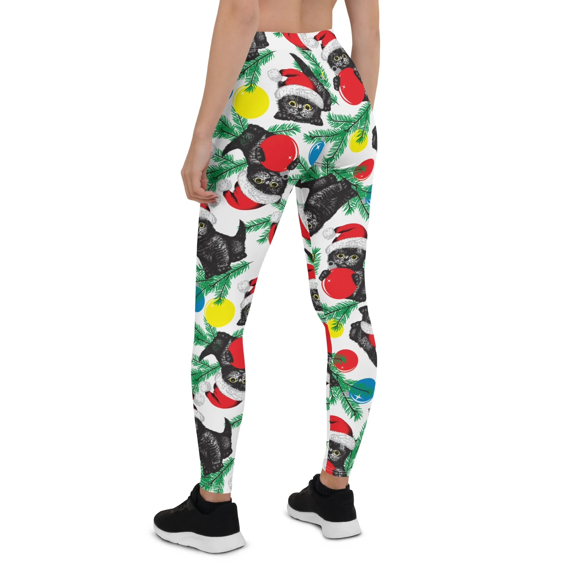 Cute Christmas Cat Leggings