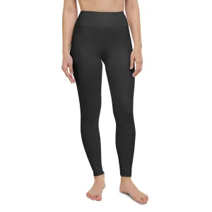 Dark Charcoal Black Yoga Leggings