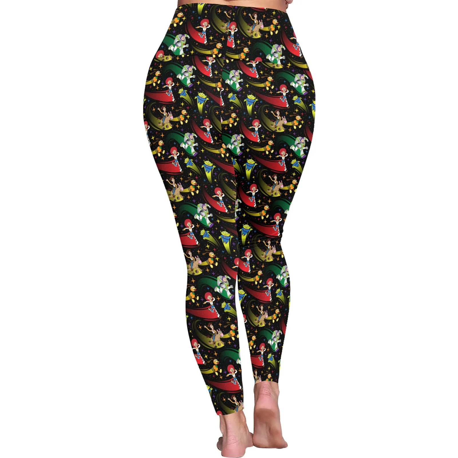 Disney Toy Story Roundup Friends Women's Plus Size Athletic Leggings