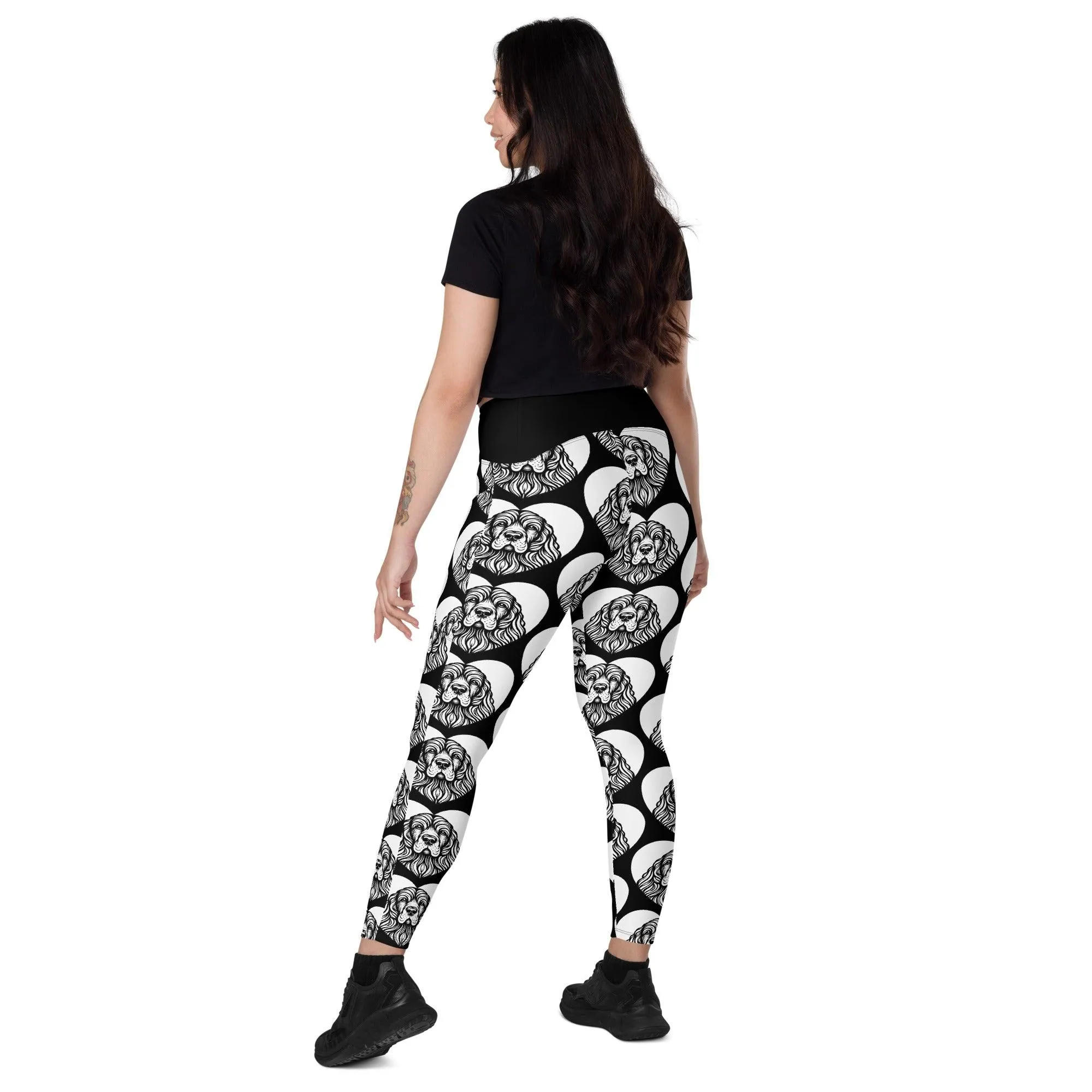 DOG BREED LEGGINGS with pockets - AMERICAN COCKER SPANIEL - HERTTAHOUND