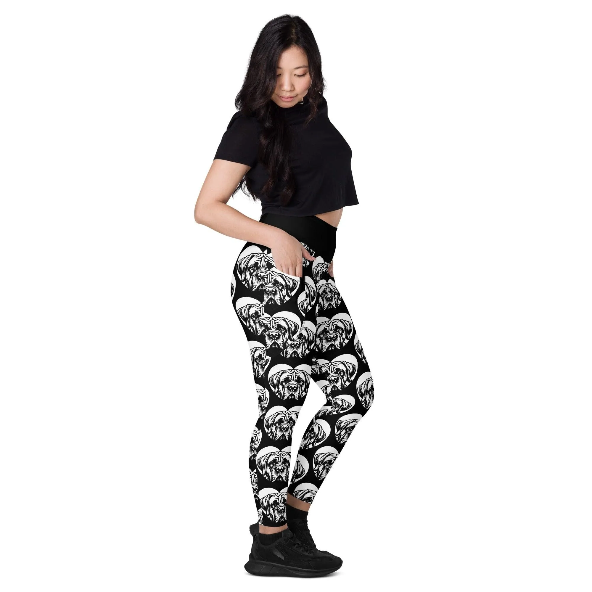 DOG BREED LEGGINGS with pockets - MASTIFF - HERTTAHOUND