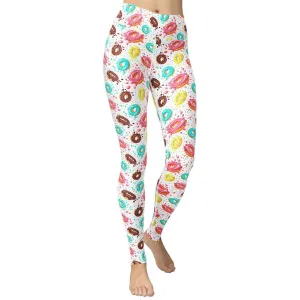 Doughnut Pattern Yoga Leggings