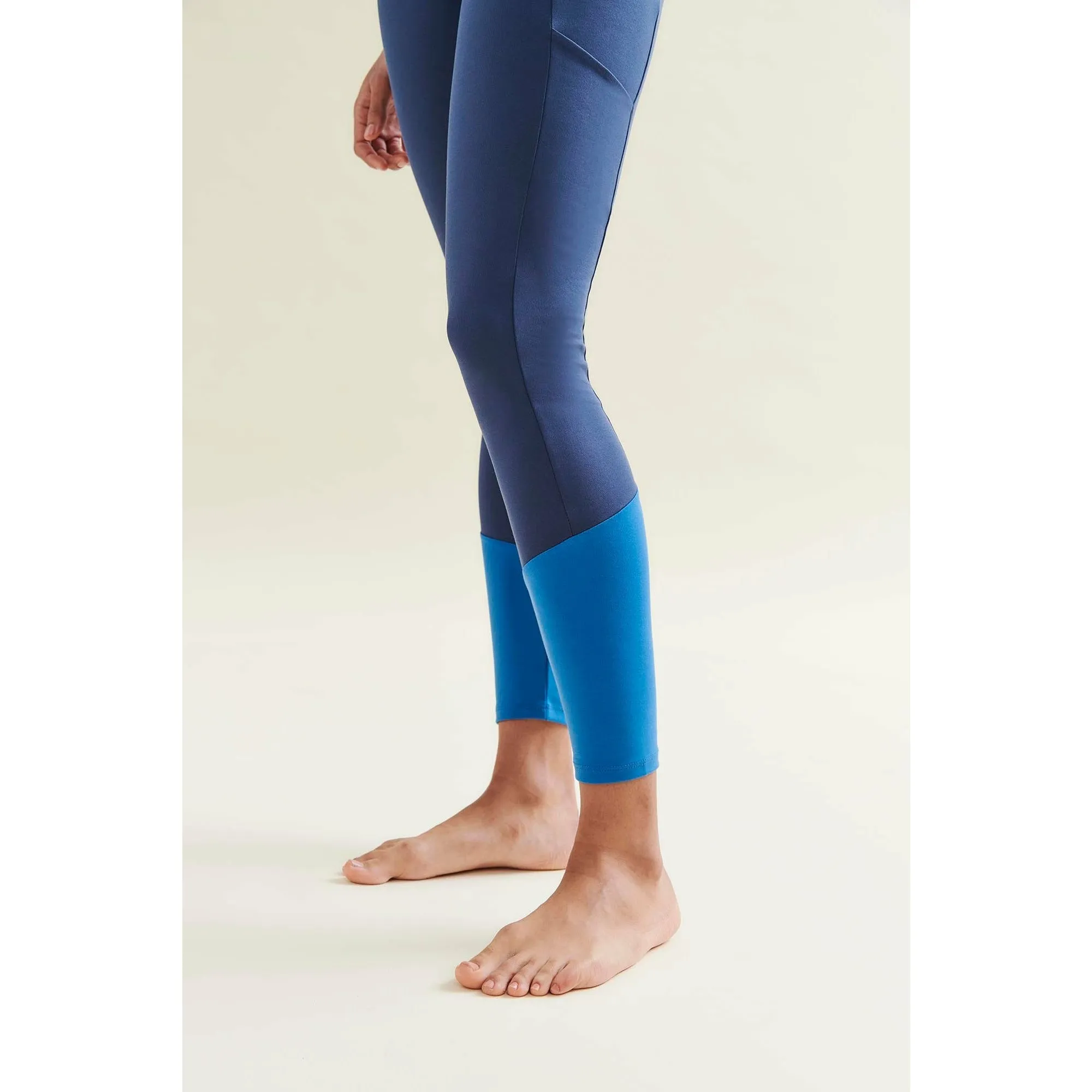 Easy Colour Block Leggings - Deep Night Blue/Shoreline Blue