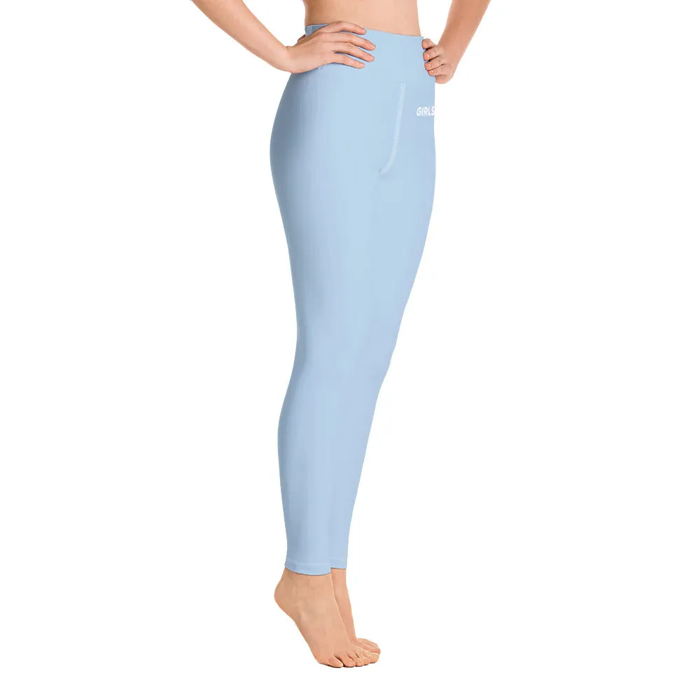 ELEVATED ESSENTIALS, BOOTY BOOSTING HIGH WAISTBAND LEGGING BABE BLUE