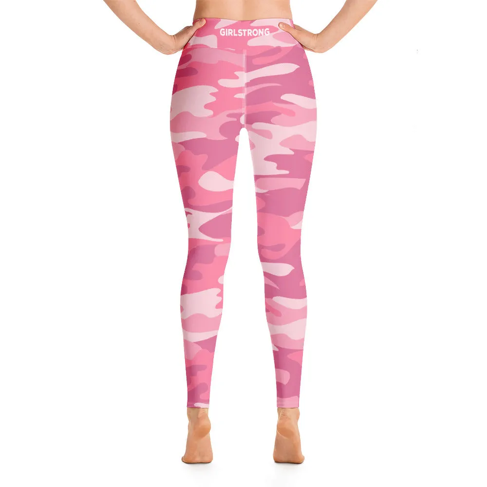 ELEVATED ESSENTIALS, BOOTY BOOSTING HIGH WAISTBAND LEGGING PINK CAMO