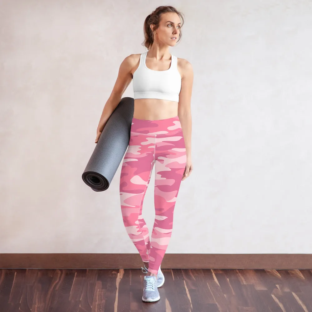 ELEVATED ESSENTIALS, BOOTY BOOSTING HIGH WAISTBAND LEGGING PINK CAMO