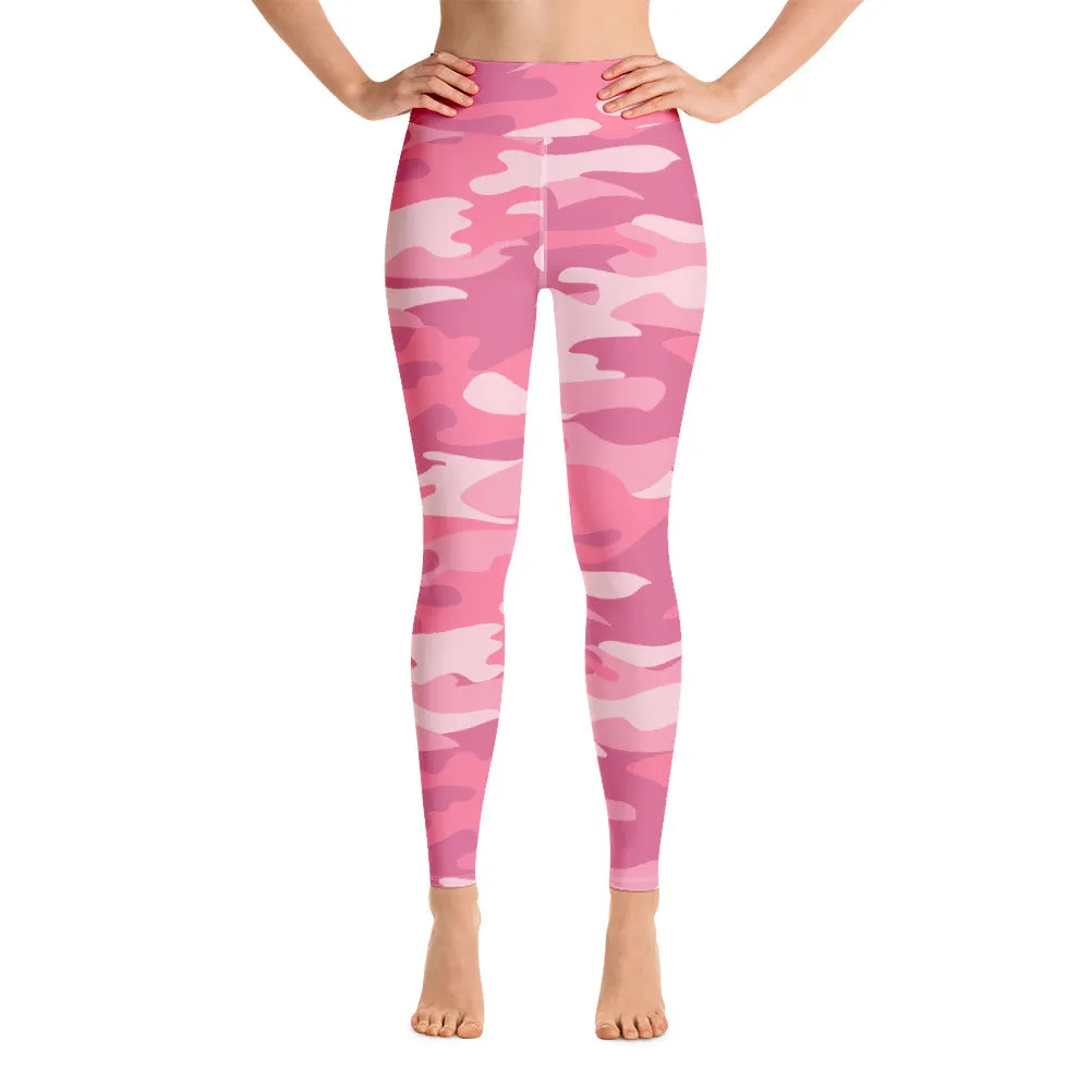 ELEVATED ESSENTIALS, BOOTY BOOSTING HIGH WAISTBAND LEGGING PINK CAMO