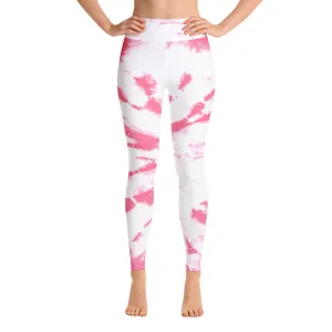 ELEVATED ESSENTIALS, BOOTY BOOSTING HIGH WAISTBAND LEGGING PINK TIE DYE