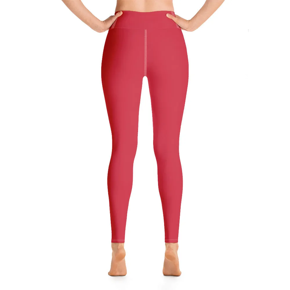 ELEVATED ESSENTIALS, BOOTY BOOSTING HIGH WAISTBAND LEGGING RETRO RED