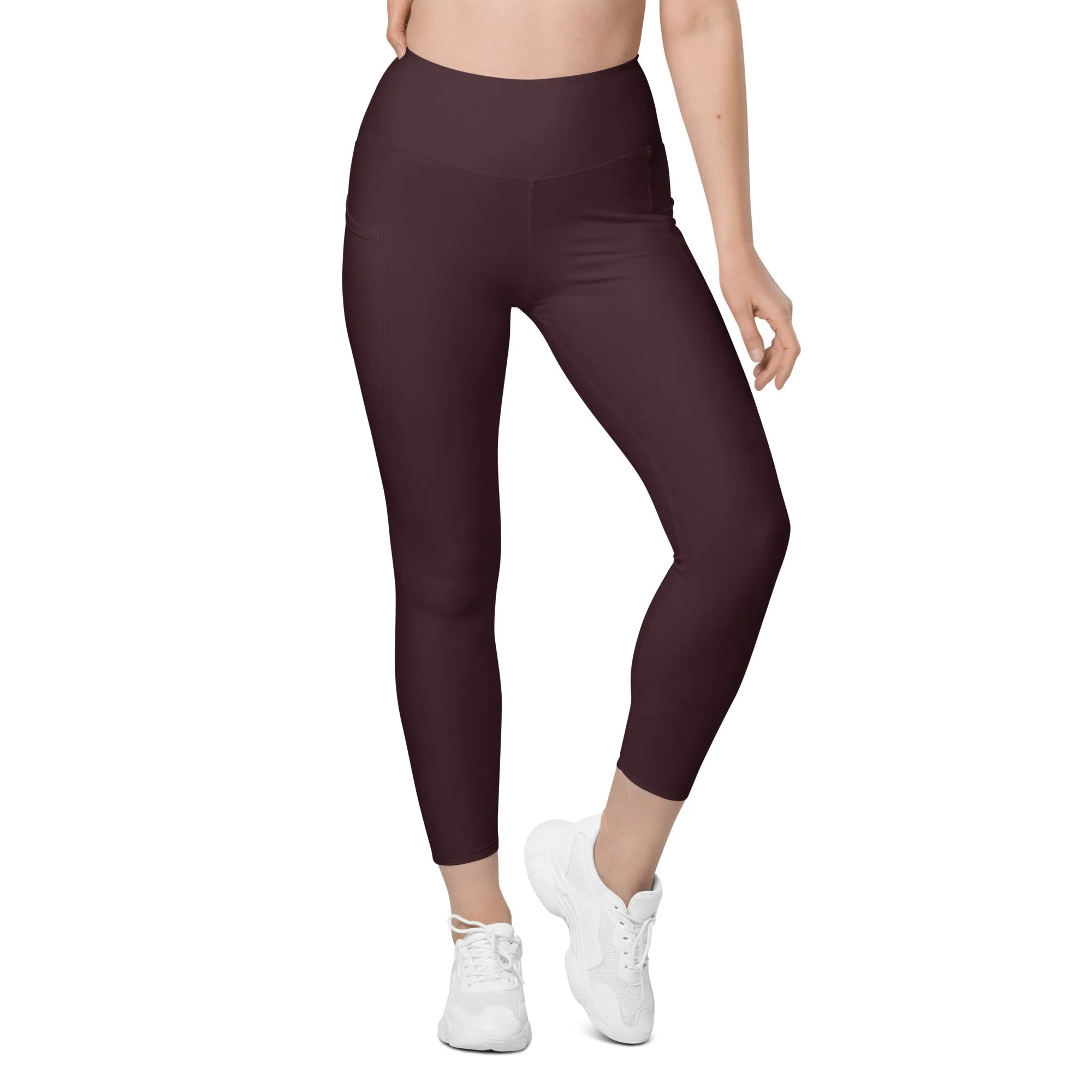 ELEVATED ESSENTIALS, THE PERFECT SIDE POCKET LEGGING CABERNET