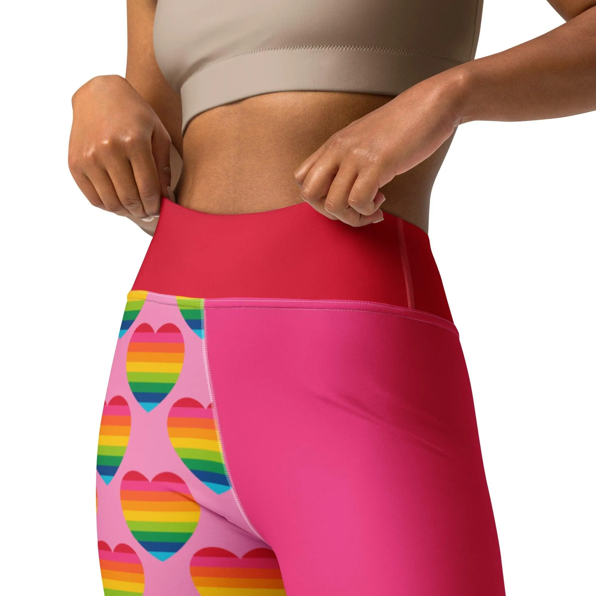 ELLIE LOVE rainbow pink - Yoga Leggings