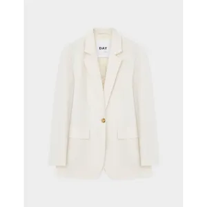 Elton Ivory Single Breasted Blazer