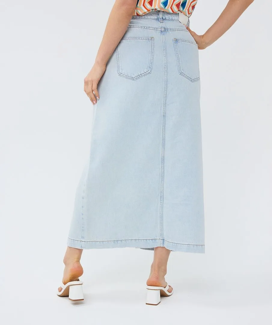 Esqualo denim skirt