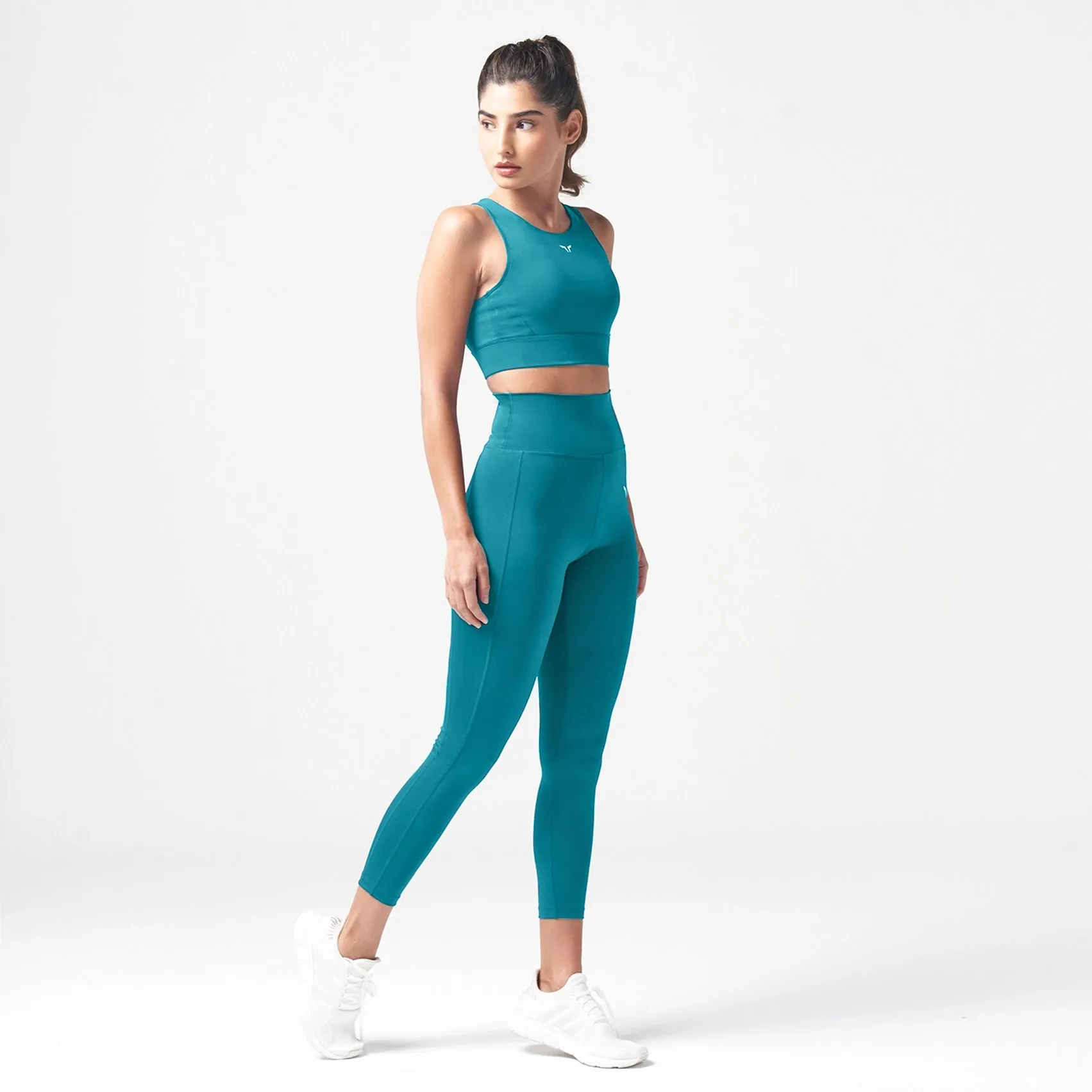 Essential Cropped Leggings 24" - Deep Lagoon