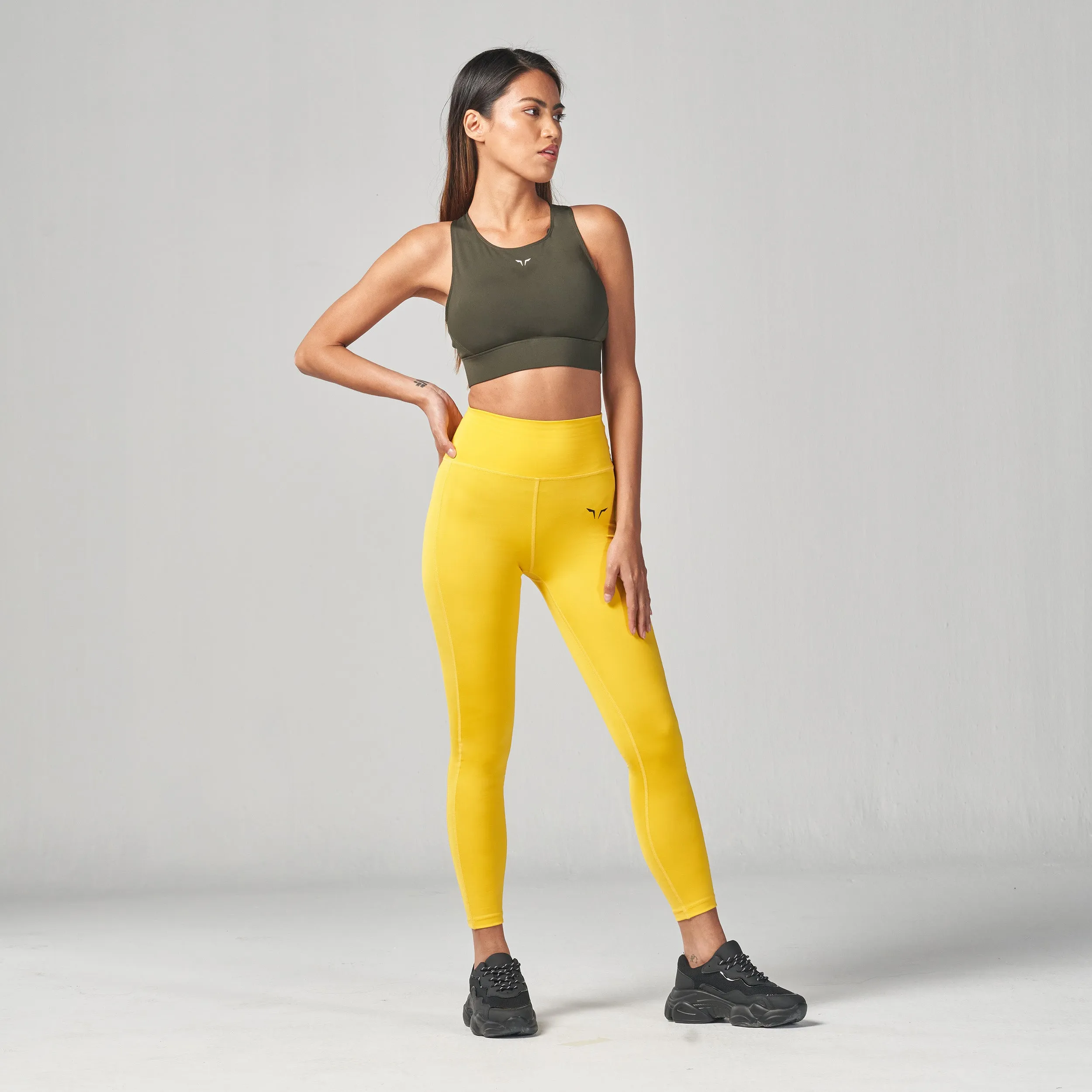 Essential Cropped Leggings 24" - Yellow