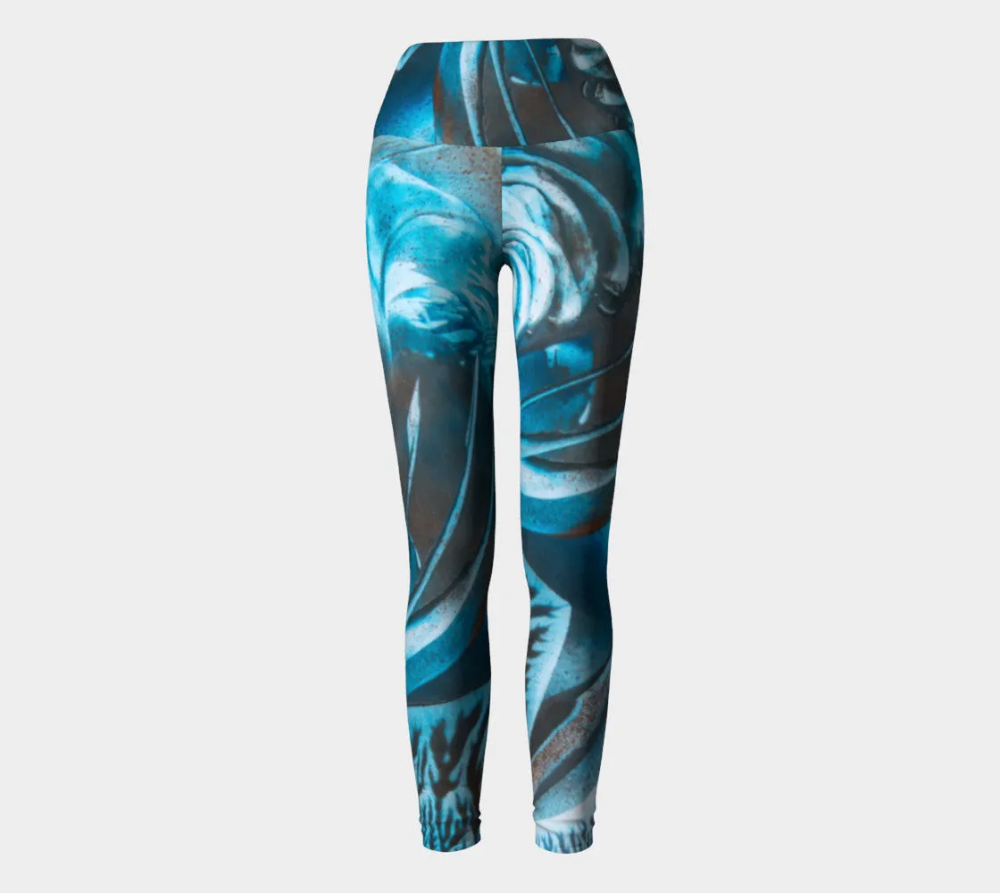 Fauna Blues Yoga Leggings