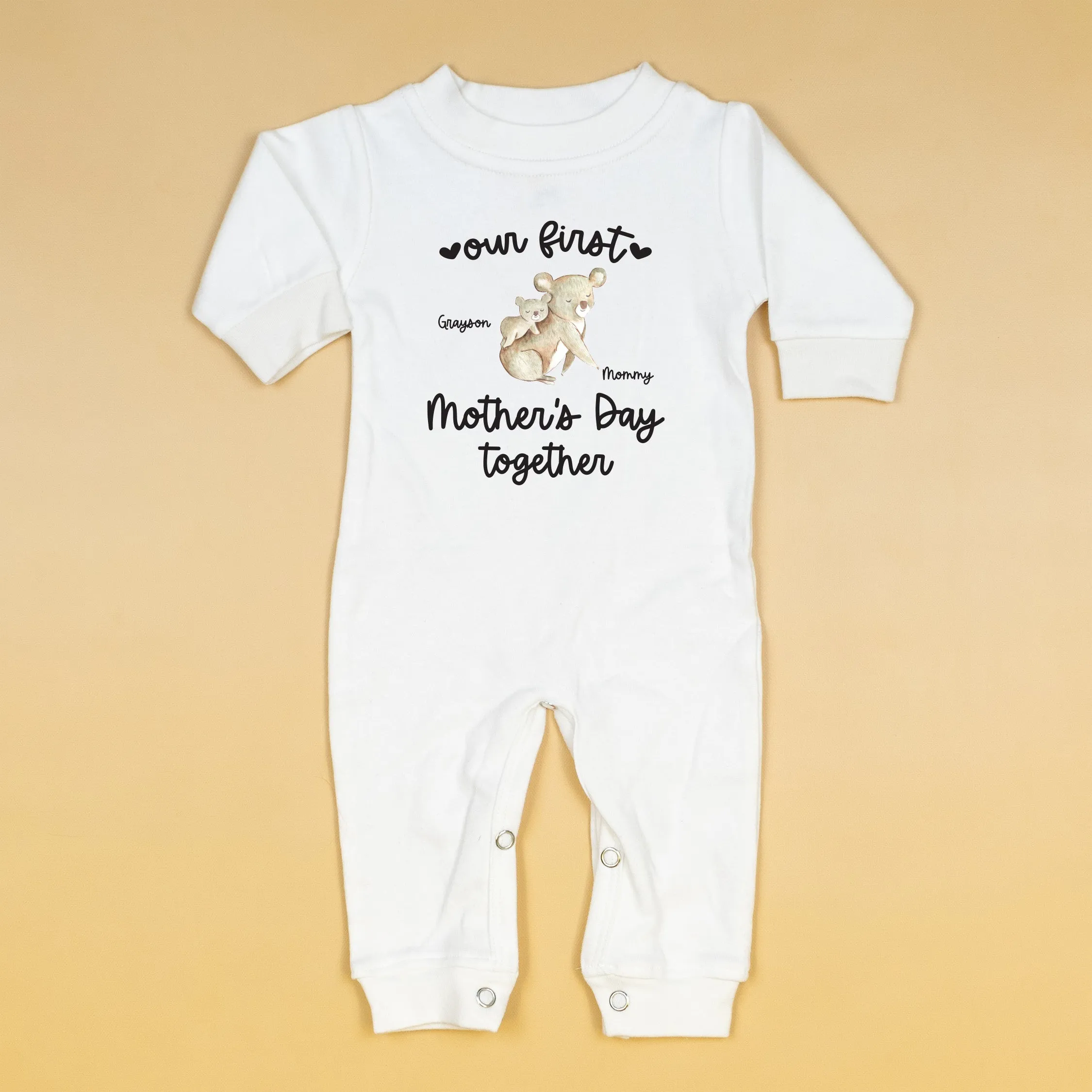 First Mother's Day Personalized | White Long Romper