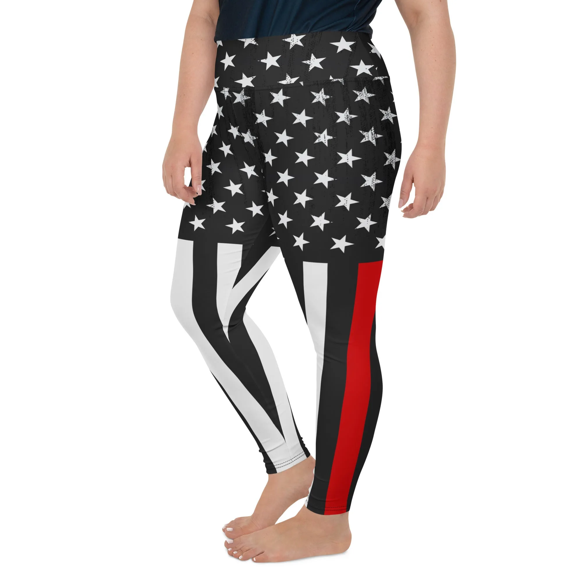 First Responder Firefighter Plus Size Leggings