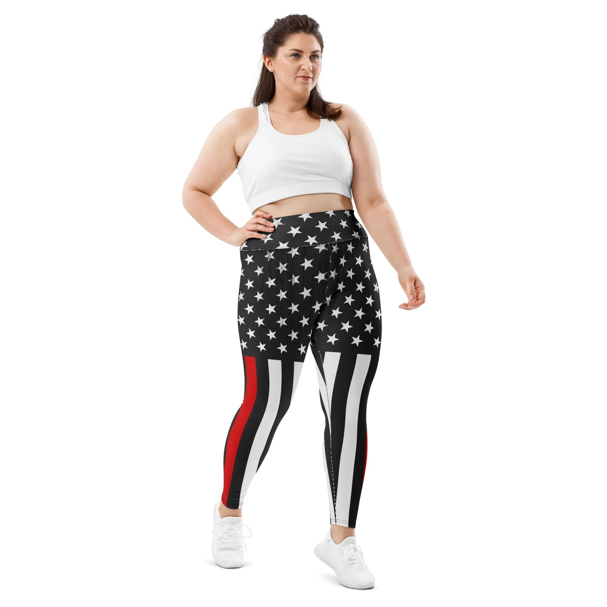 First Responder Firefighter Plus Size Leggings