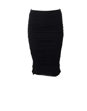 Fitted Tulle Pencil Skirt