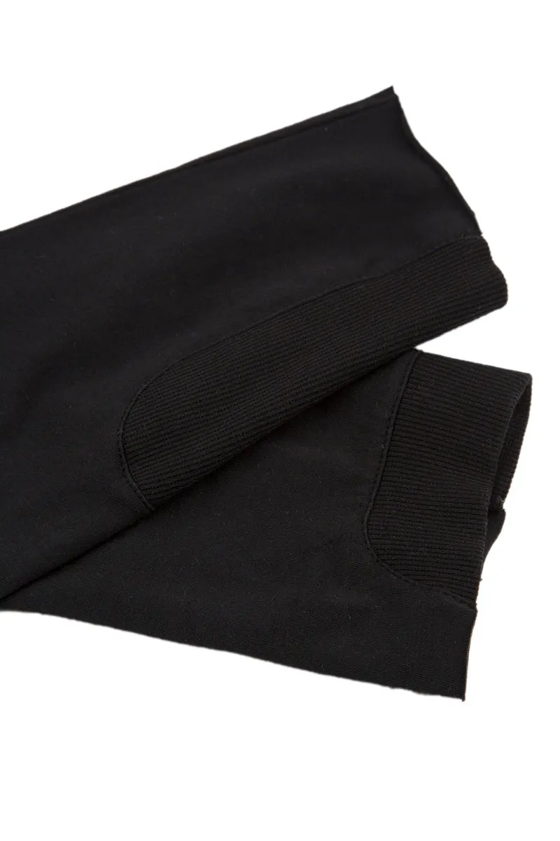 Flexi Edge Black Cotton Leggings