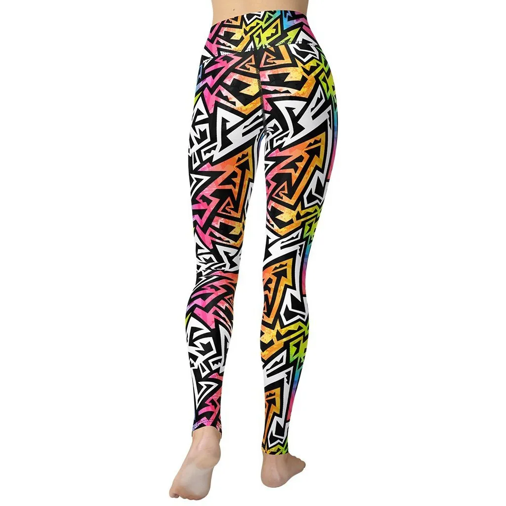 Funky Geometric Yoga Leggings