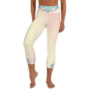 Gaia High Waist Women's Yoga Capri Leggings