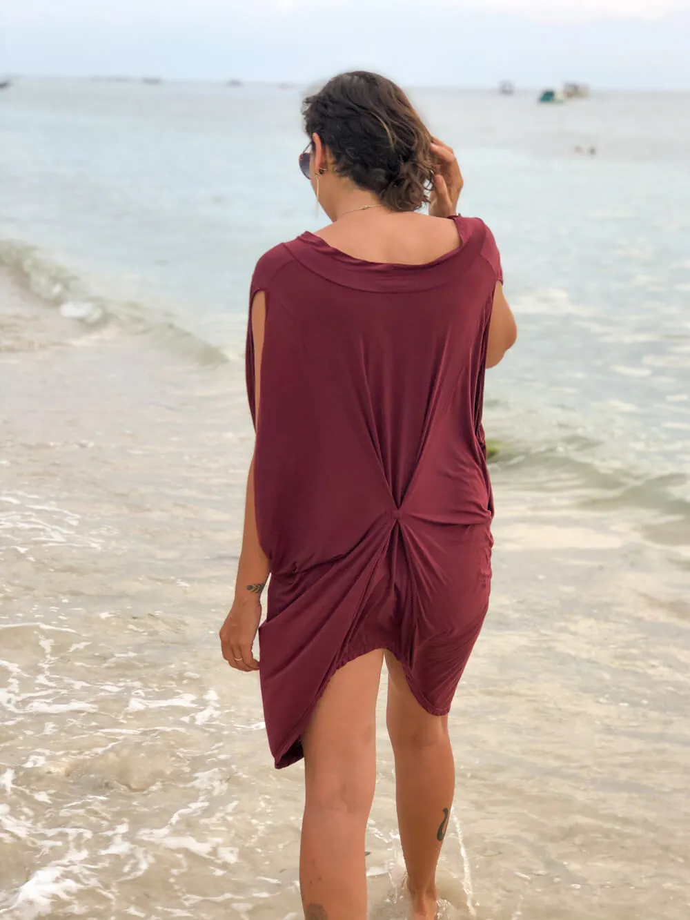 Gathered Kaftan Tunic