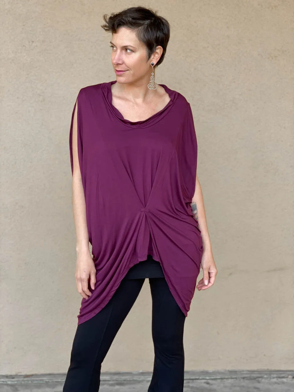 Gathered Kaftan Tunic