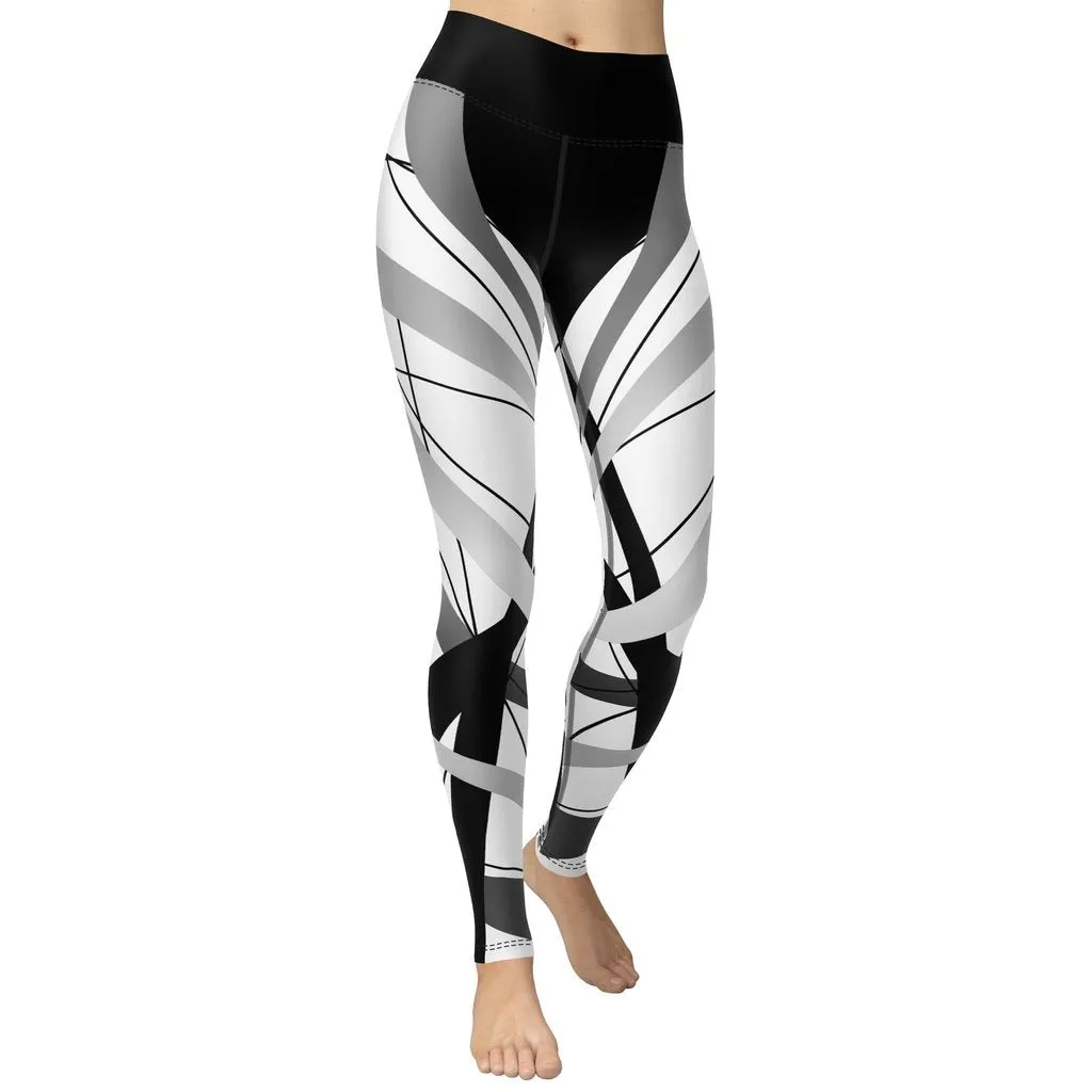 Geometric Lines Yoga Leggings