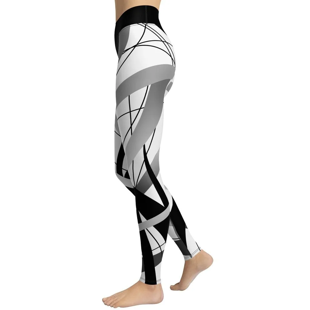 Geometric Lines Yoga Leggings