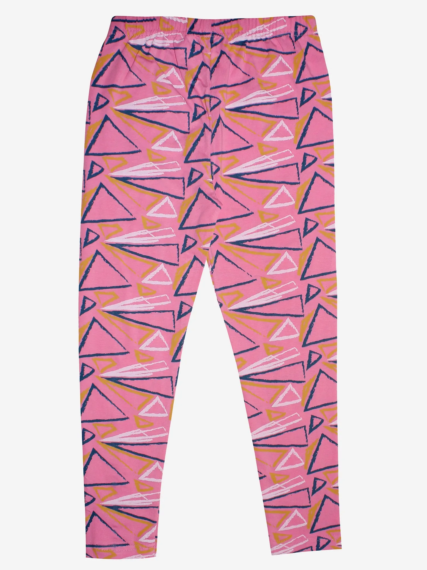 Girls Cotton Leggings with print- Pack of 2