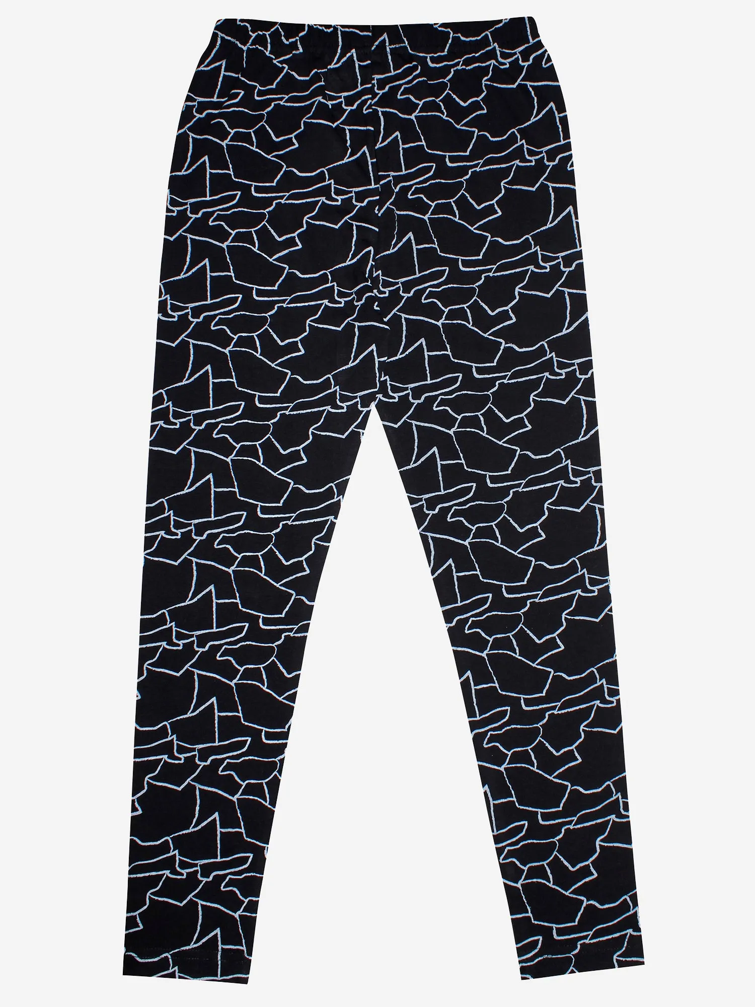 Girls Cotton Leggings with print- Pack of 2