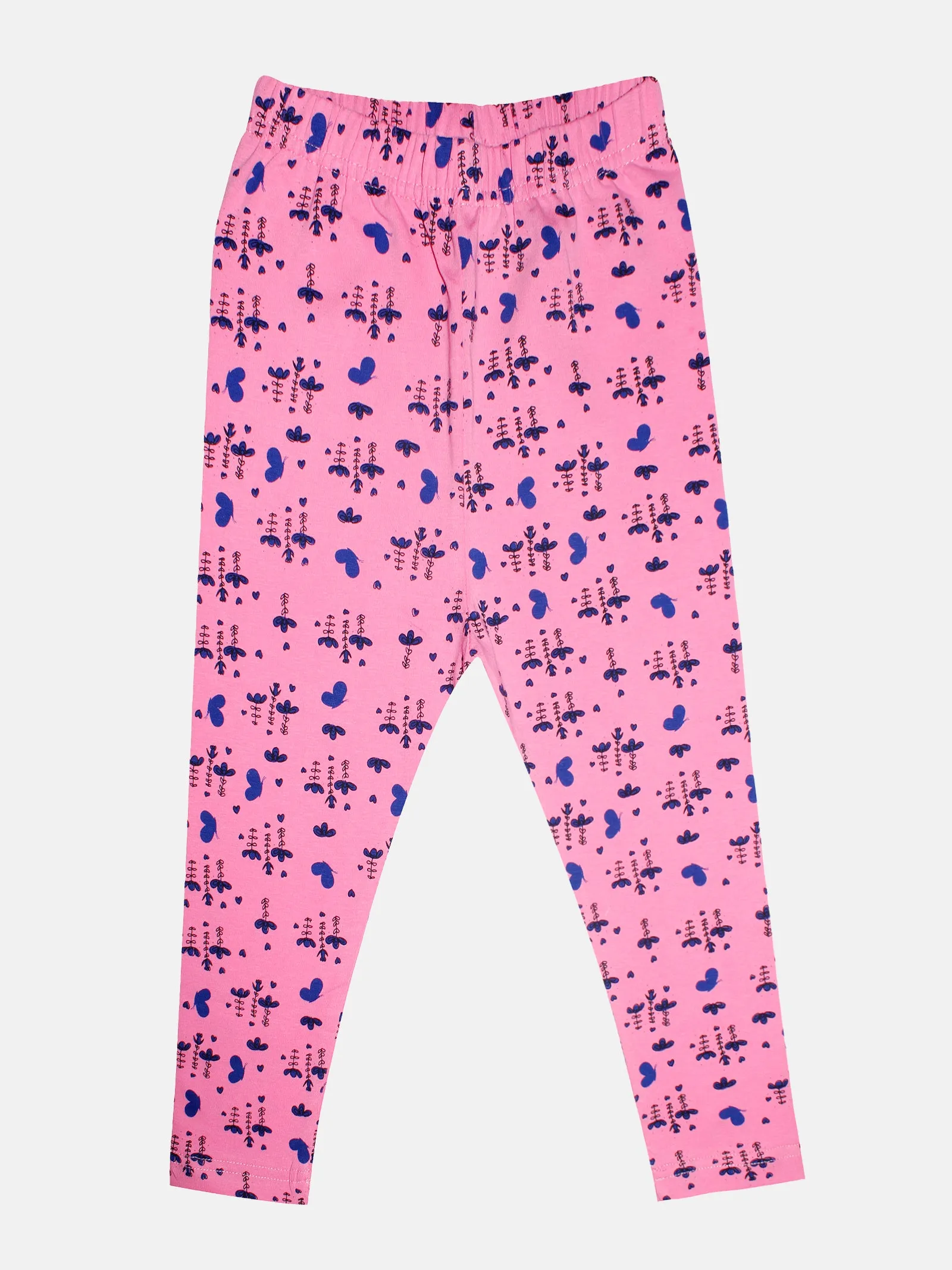 Girl's Cotton Printed Capri Legging Pack of 3