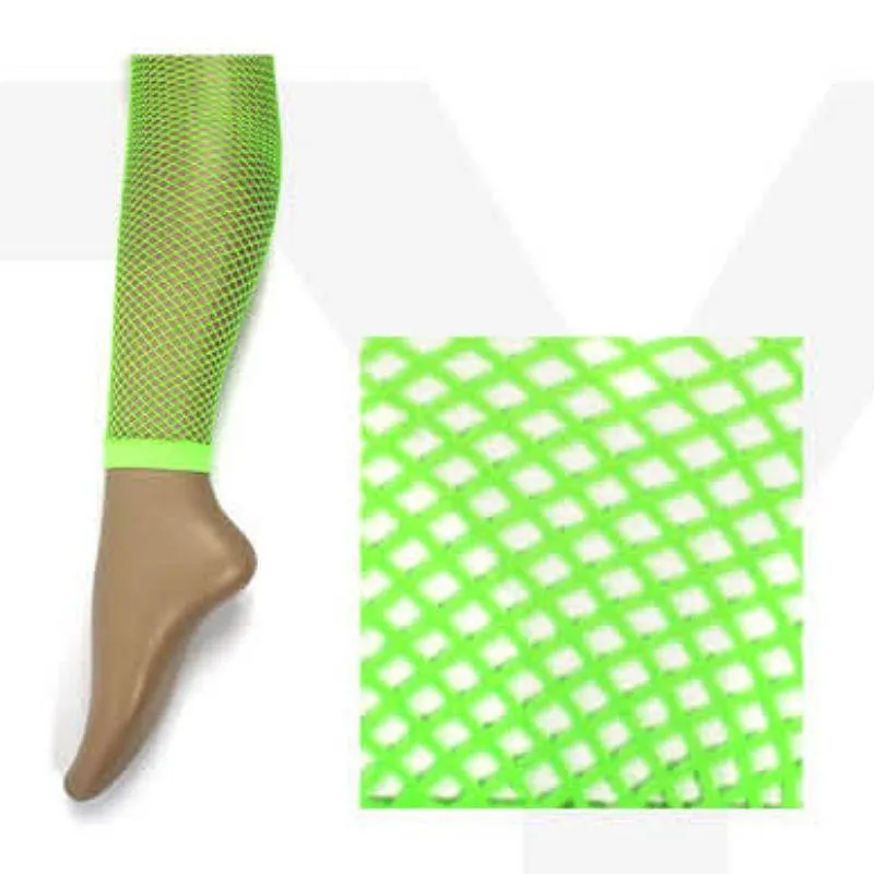 Green Fishnet Leggings