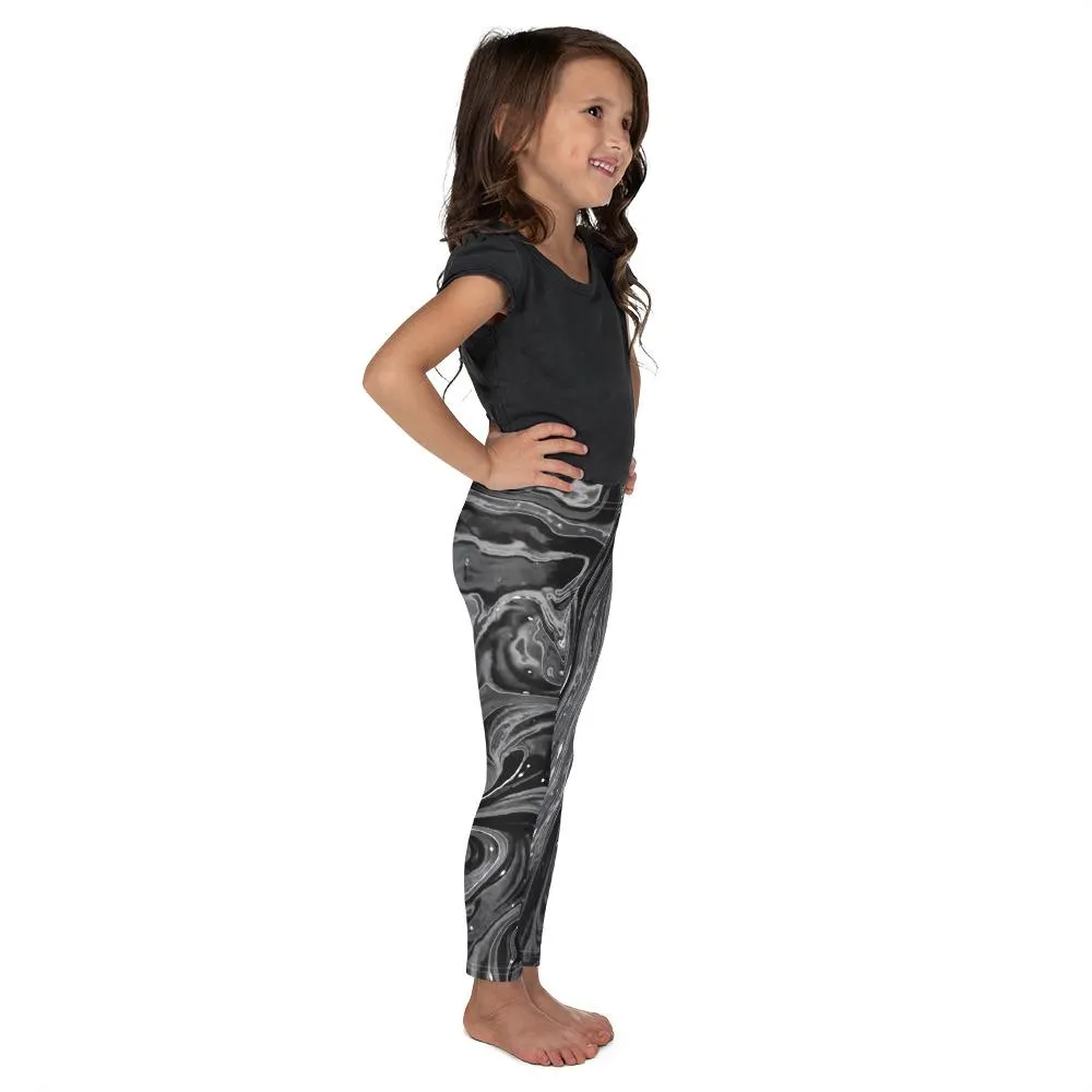 Grey Swirl Kid's Leggings